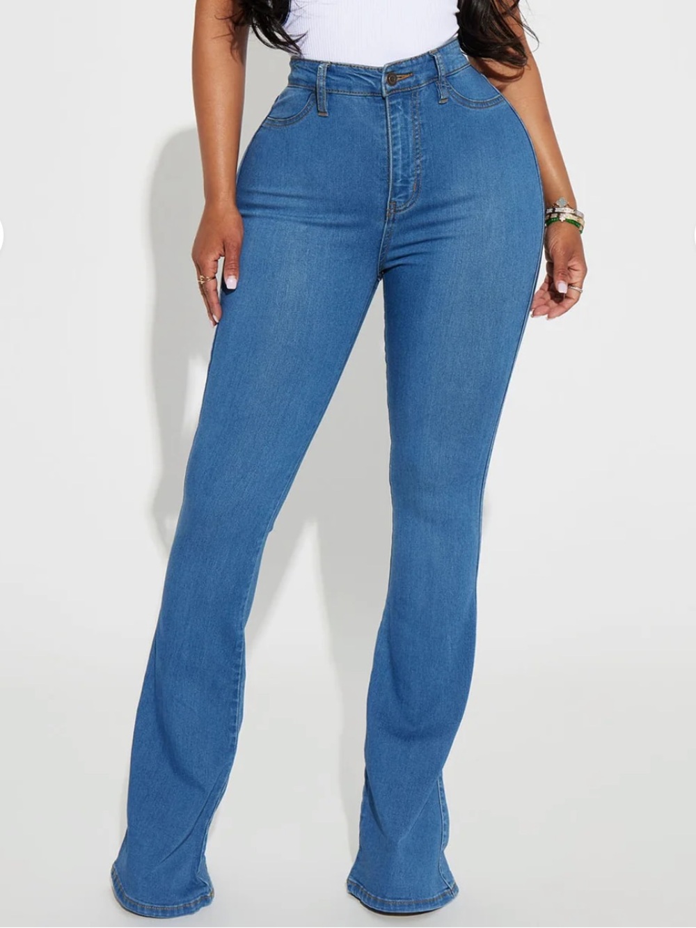 Fashion Nova Deep In My Soul Flare Jeans